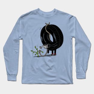 Tyre Swing from a tree Long Sleeve T-Shirt